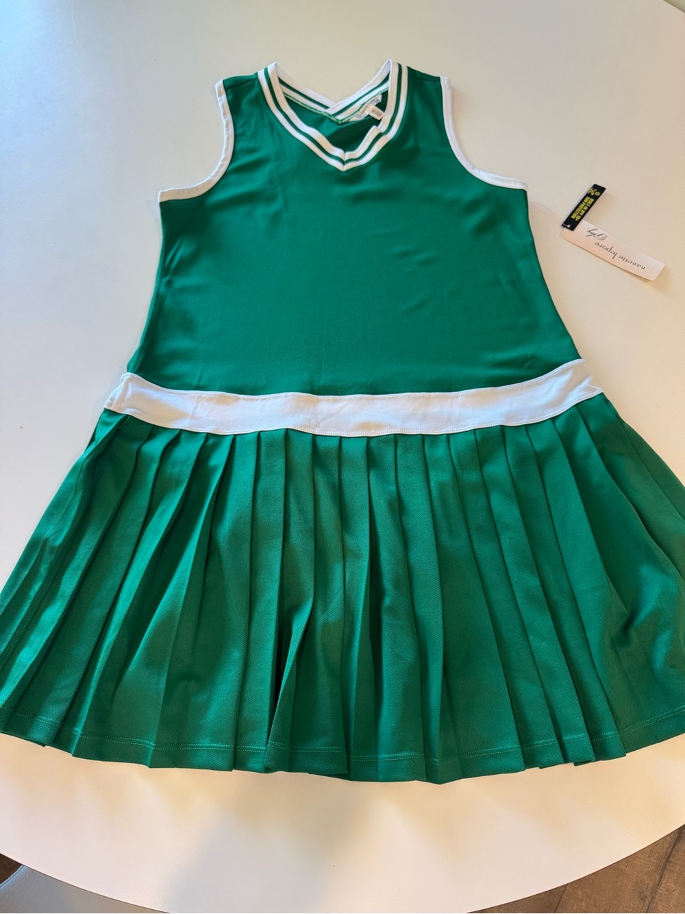 NWT Nanette Lepore XL Green and White Tennis/Pickleball Dress - Picture 7 of 10